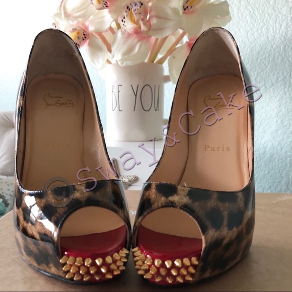 Louboutin New Very Prive Leopard Print - Picture 4 of 8